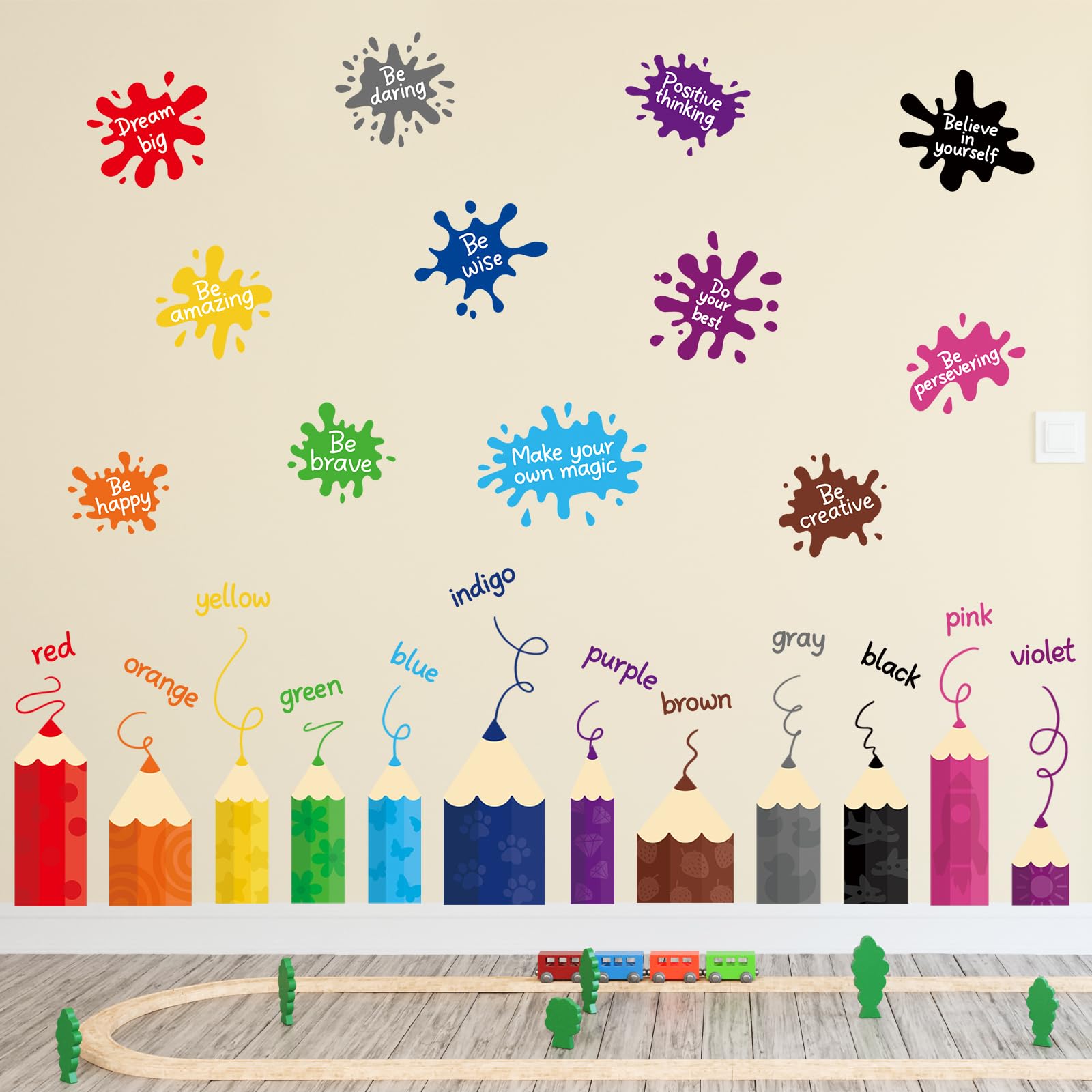 SHUCHING Learning Color Kids Wall Stickers - Image 2
