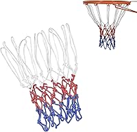 Heavy Duty Basketball Net Replacement - 12 Loops, All-Weather Anti-Tangle Hoop Net for Indoor Outdoor Standard 21" Rims