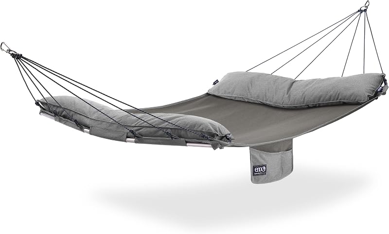 SuperNest SL Hammock - 1 to 2 Person Backyard Hammock - Outdoor Patio Furniture for Backyard, Lawn, or Balcony - Pebble Grey