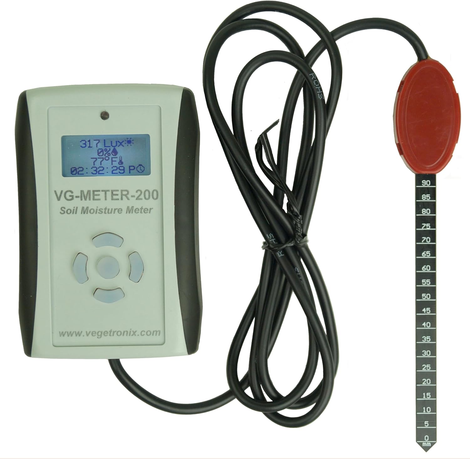 Professional Grade Digital Soil Moisture Meter with Dielectric Probe, Highly Accurate, Probe Will Never Corode, Graphical Backlit Display, Rugged Easy Grip Hand Held Case