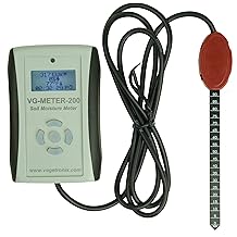 Professional Grade Digital Soil Moisture Meter with Dielectric Probe, Highly Accurate, Probe Will Never Corode, Graphical Backlit Display, Rugged Easy Grip Hand Held Case