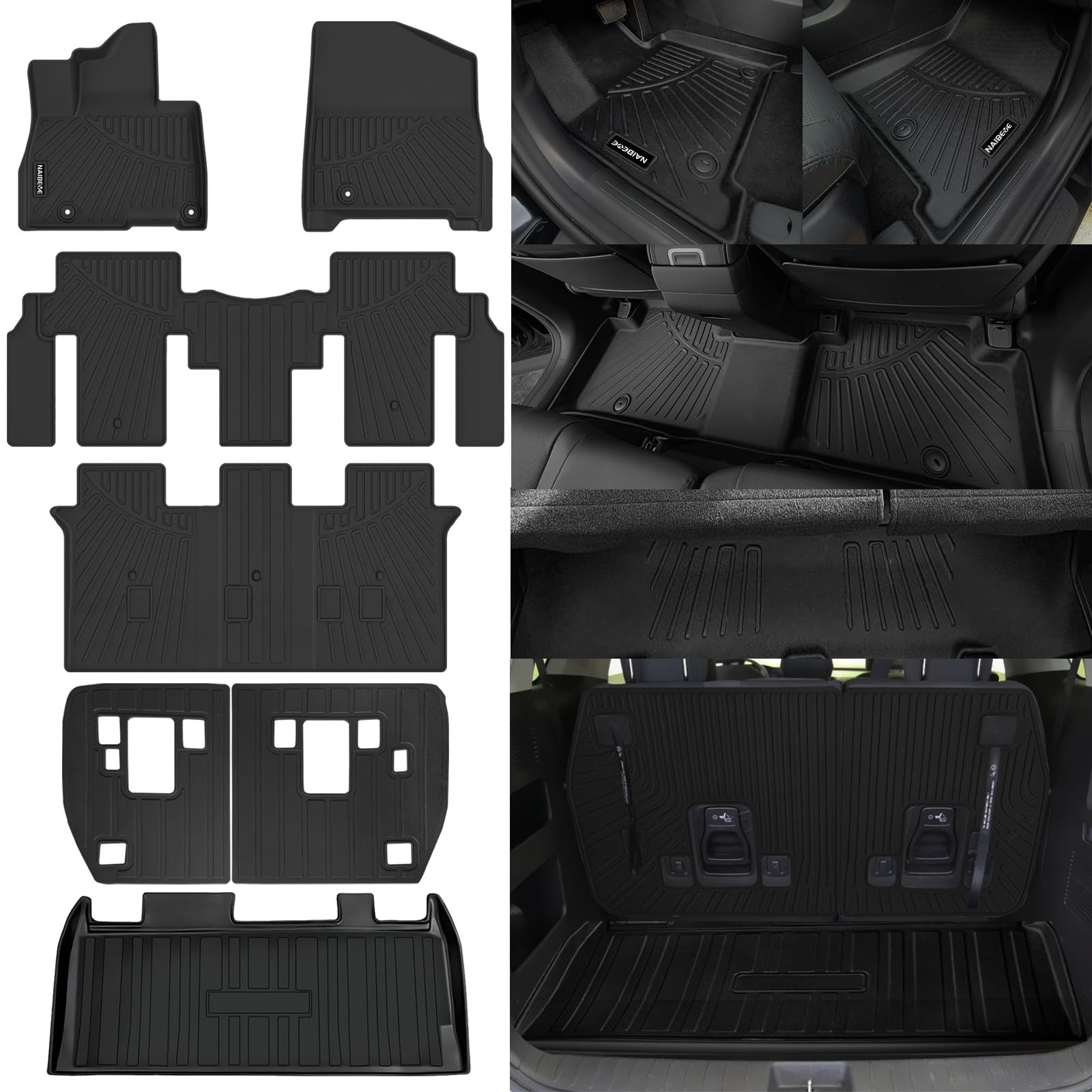 Naibeve All-Weather Mats (Carnival 2022–2026 8-Seater)