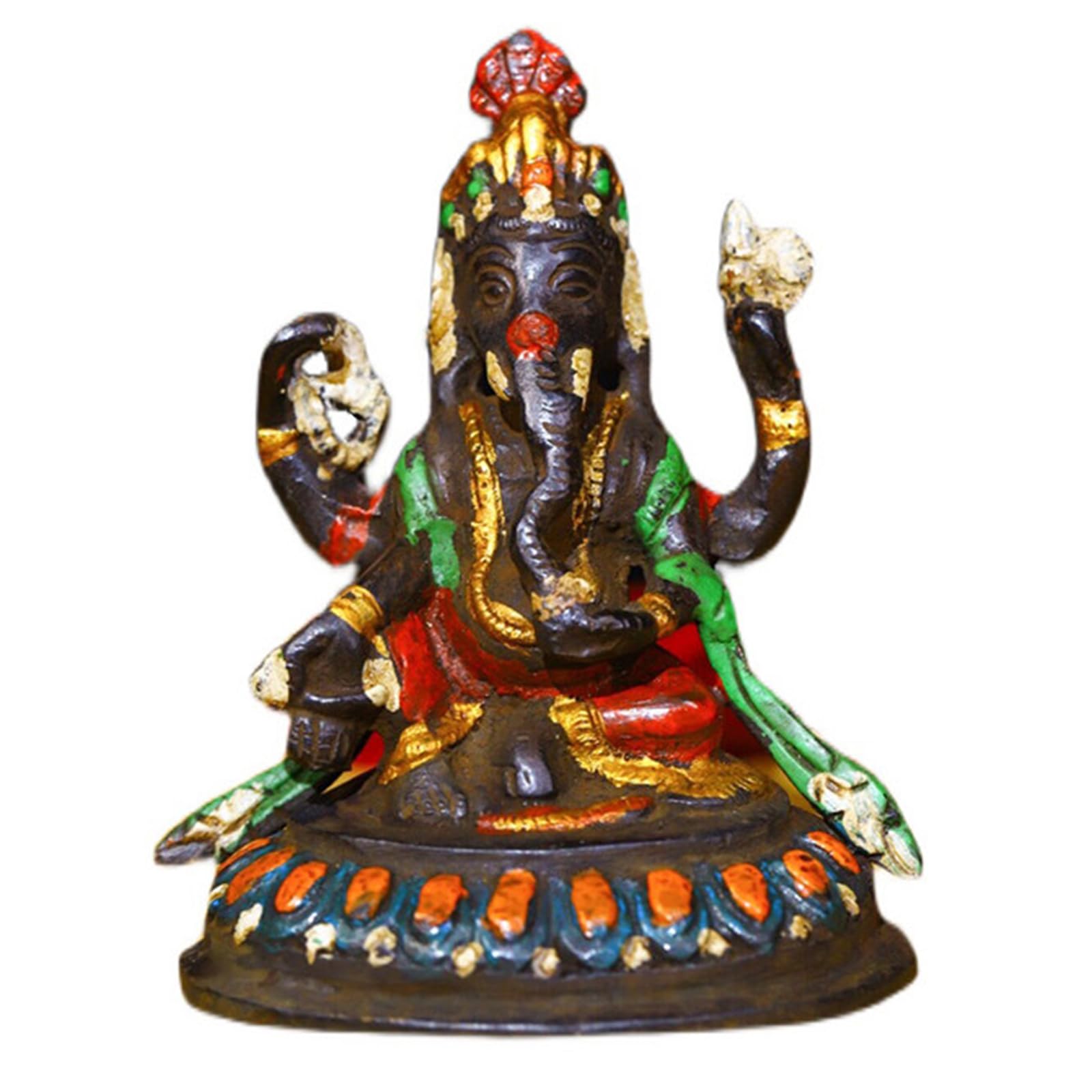 YXCQHZM Hindu Elephant Statue Ganpati Idol Buddha Sculptures Decoration Ornaments for Home, Garden, Car (C)