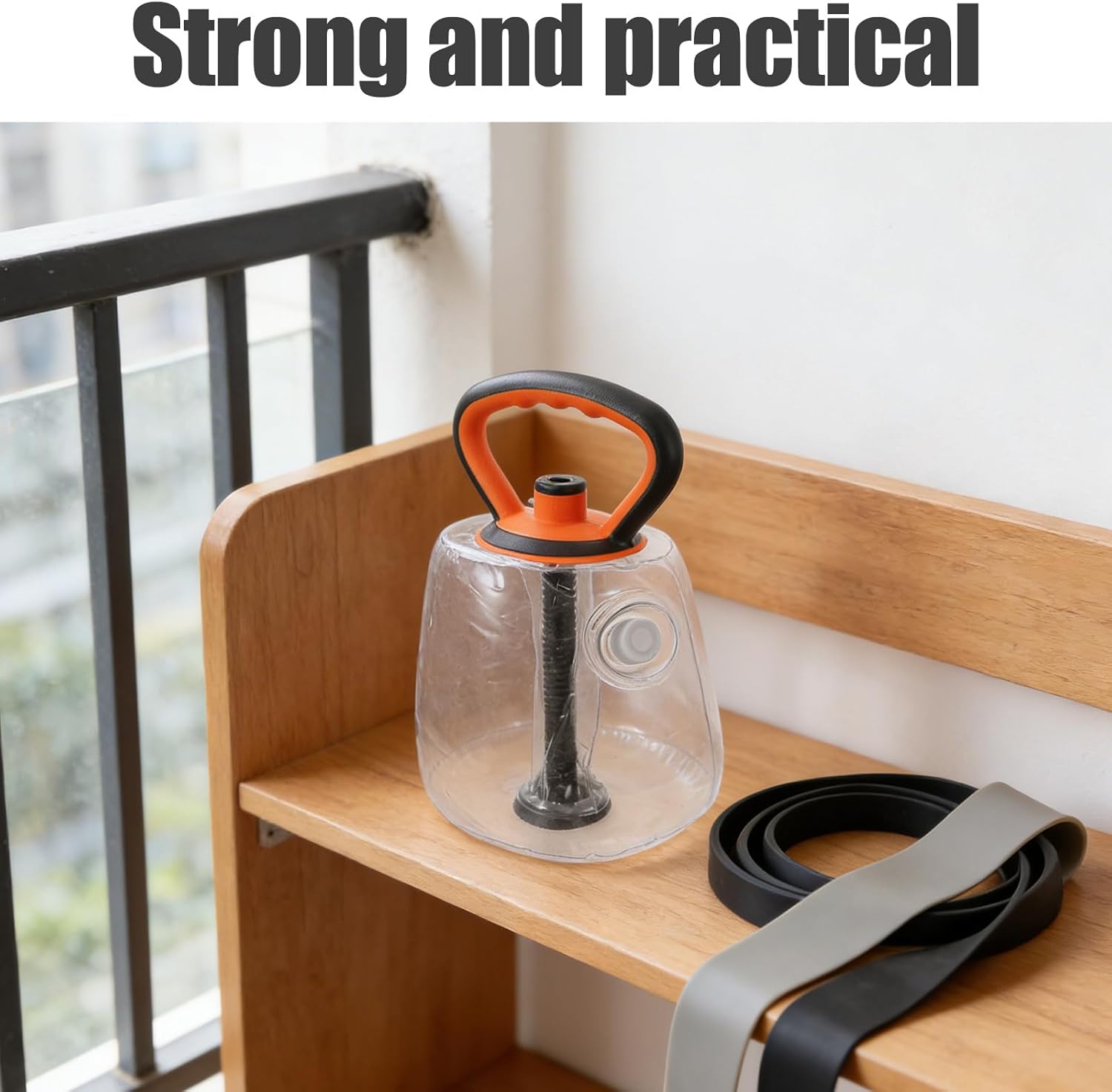 Water Aerobics Equipment: Water Fillable Kettlebell - Home Leg Workout Equipment Adjustable Weight Kettle Bell for Exercise and Squat Training