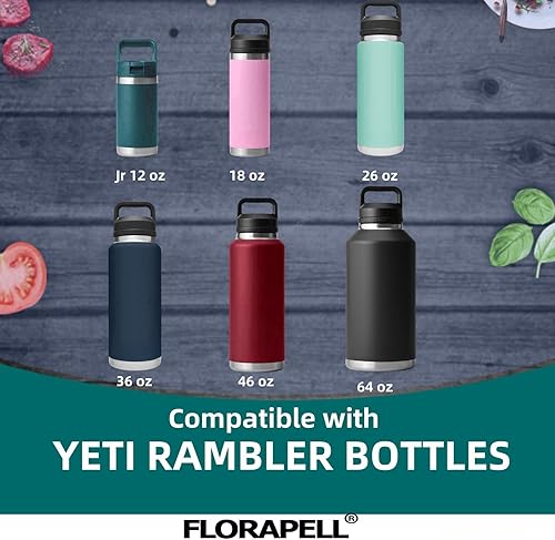 Miniatura 5 de Tapa con pajita para Yeti Rambler de 18, 26, 36, 64 oz, Tapa con Pajitas y Mango Flexible, Tapa de Repuesto para Botella de Agua Yeti Rambler de