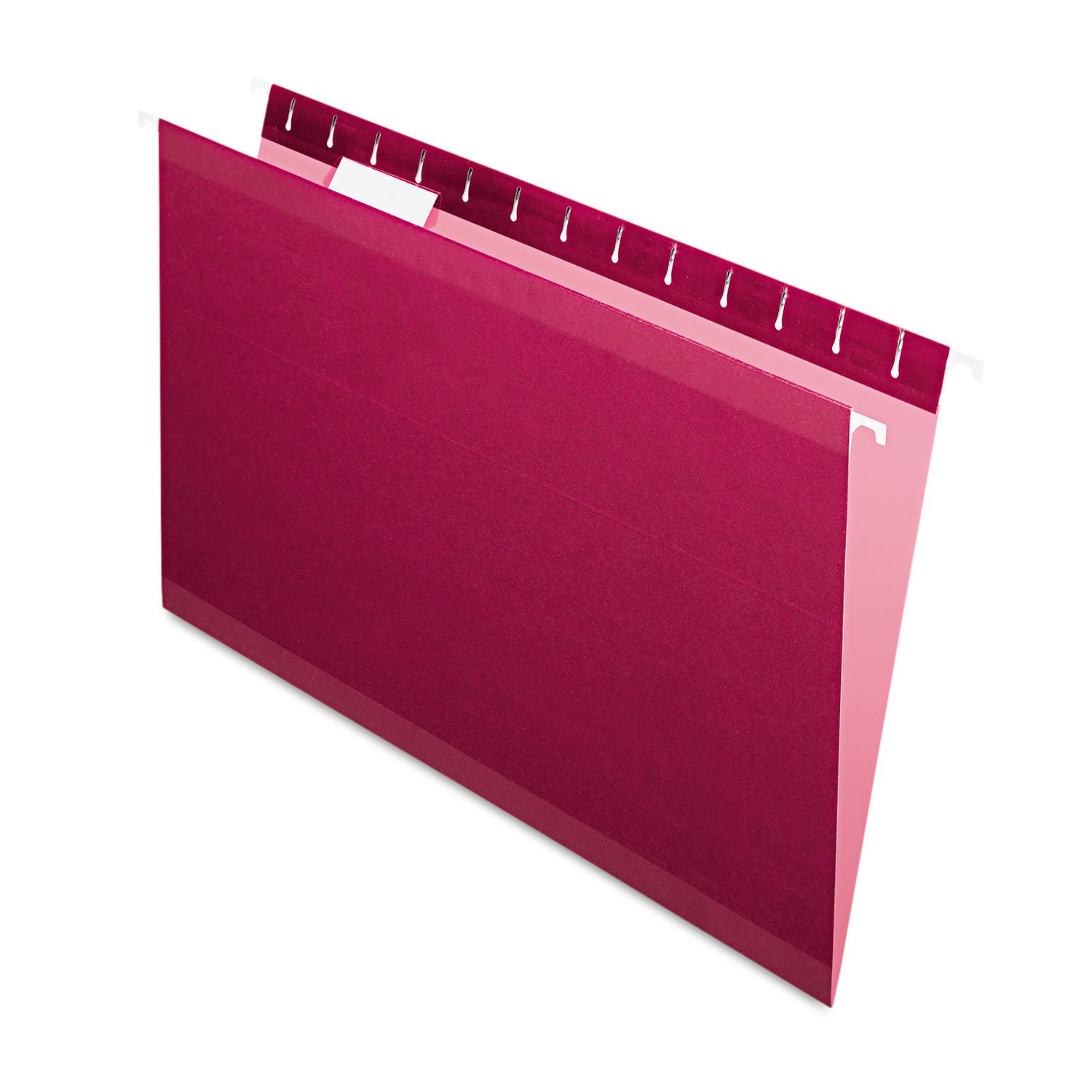 Pendaflex reforzada carpetas colgantes, 1/5 Tab, Legal, rojo, 25/Box