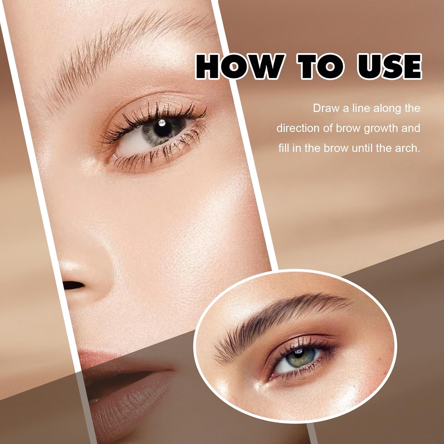 3D Microblading Eyebrow Pencil, New Waterproof Eyebrow Pencils for Women, Fine Tip Microblading Eyebrow Pen Natural Hair-Like Strokes (Dark Brown 2pc) - Image 3