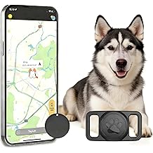 Pet Tracker,GPS Collar for Dogs (iOS Only) Smart tag,Waterproof Compatible with Apple Find My,No Monthly Fee,Advanced Tracking Solution Smart Collar for Pet Safety Ideal Small Large Dogs