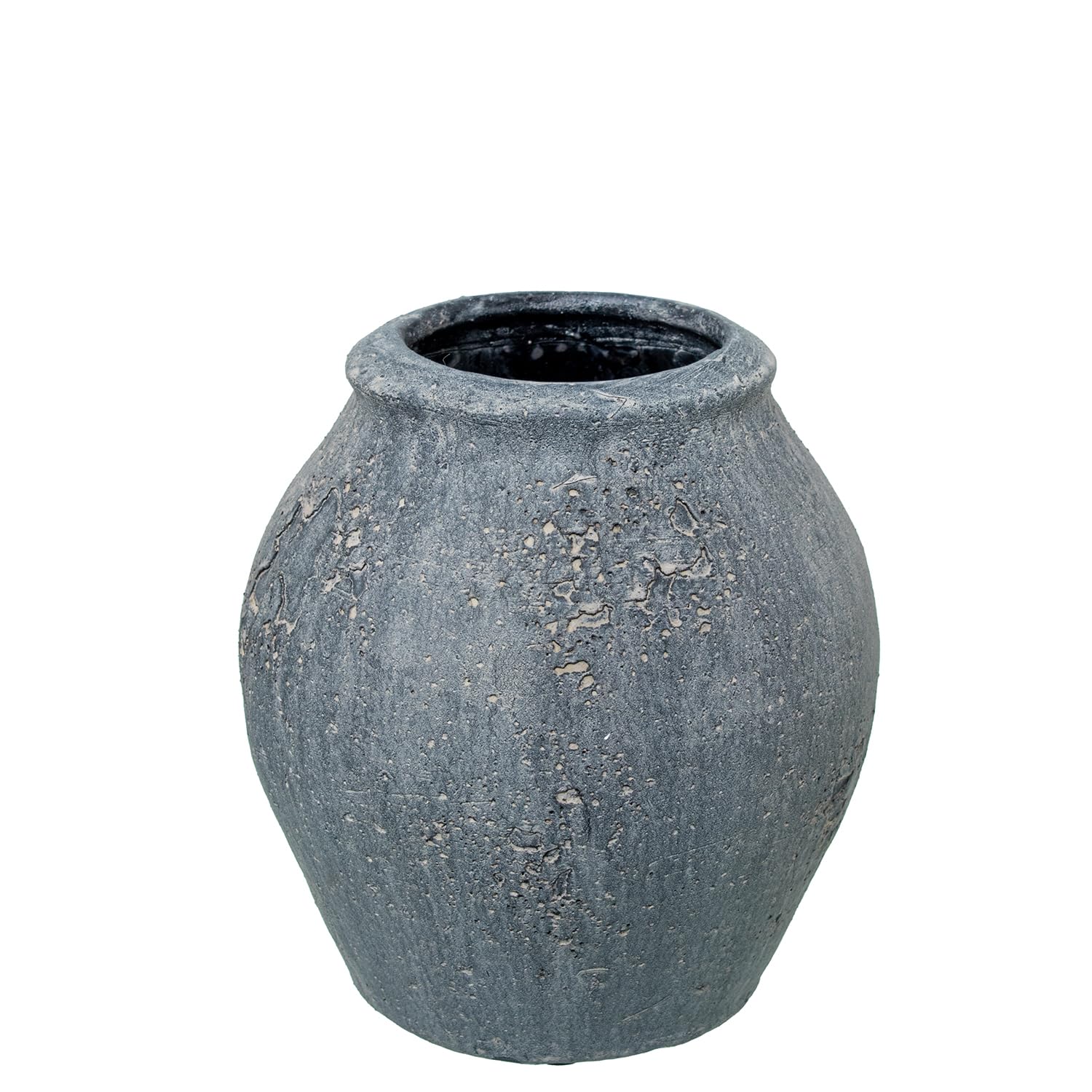 Vase céramique gris 15cm pour sublimer votre table basse de salon