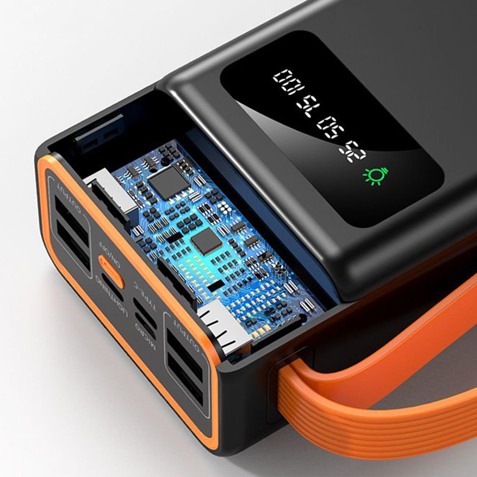 Power Bank Portatile con Pannello Solare Power Bank per Telefono e | Caricatore da Campeggio con Elevata Autonomia per Escursionismo Pesca e Attività Outdoor