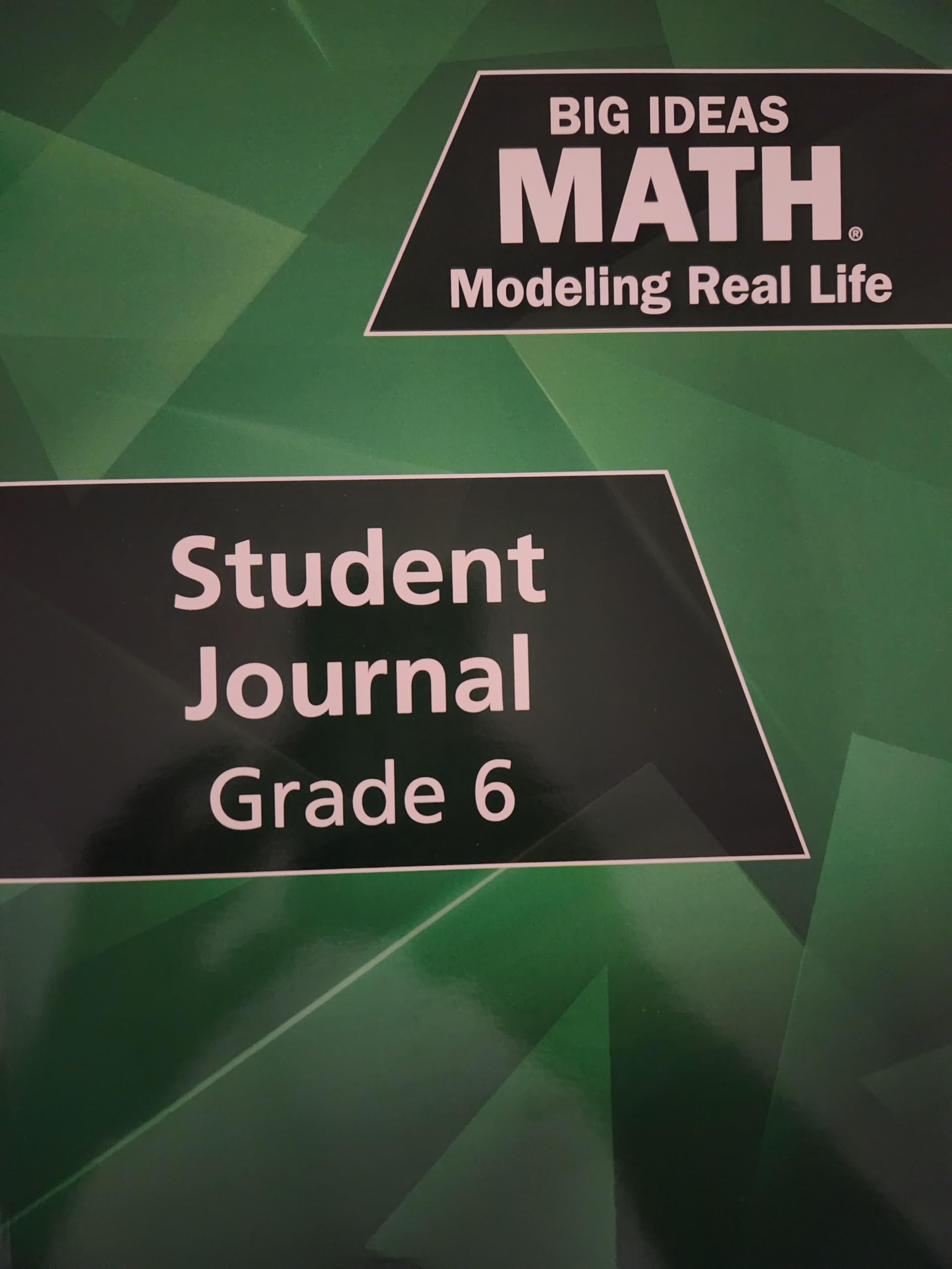 Cover of Big Ideas Math: Modeling Real Life - Grade 6 Student Journal (1-year), 9781642080810, 1642080810