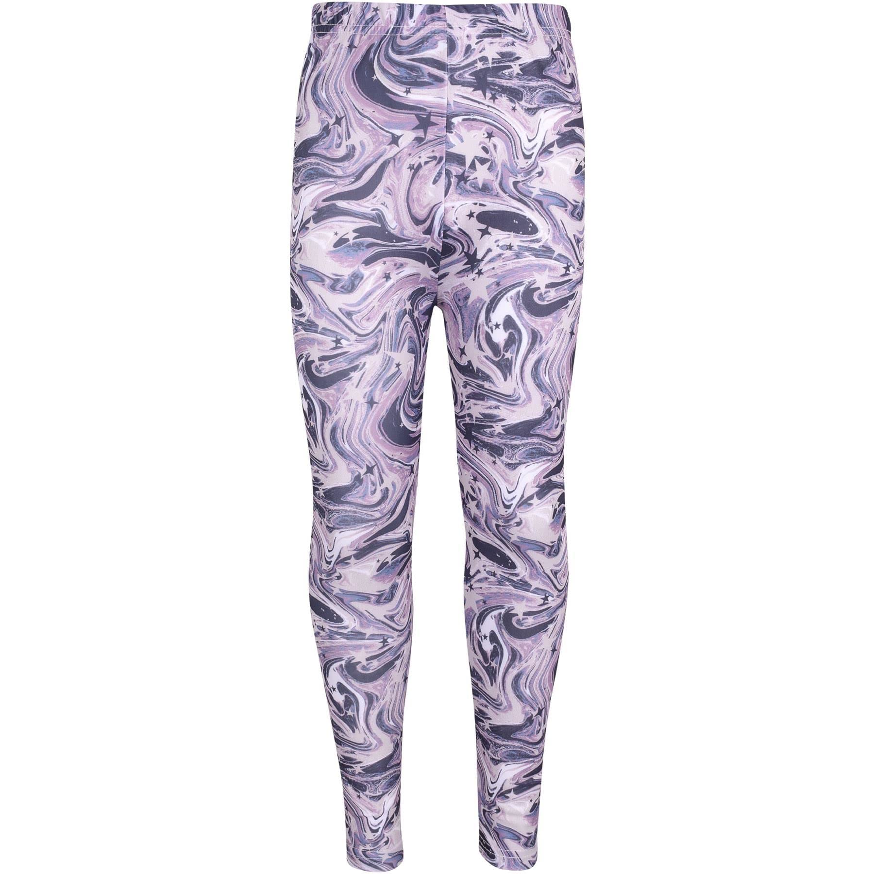 A2z 4 Kids Girls Marble Lilac Stretch - Legging 256 13