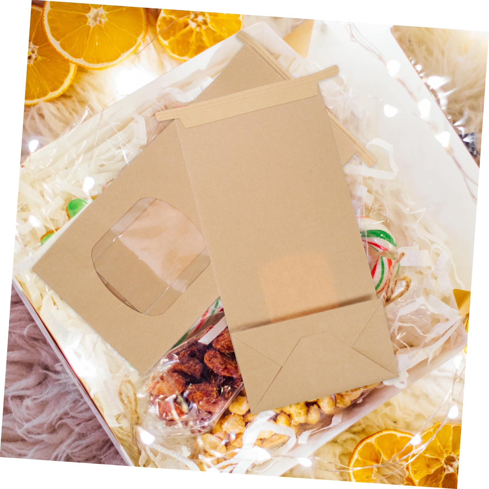 Kekstüten aus Kraftpapier 100 Stück 8oz für Snacks | Süßwaren und Trockenfrucht Mischungen, für Zuhause und Kleine Betriebe, Fettabweisend