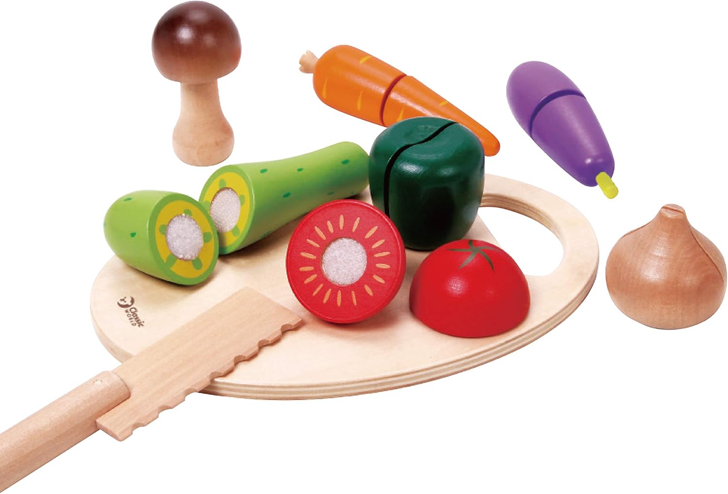 Classic World Wooden Toys for Baby Toddler, Pretend Play Food Set for