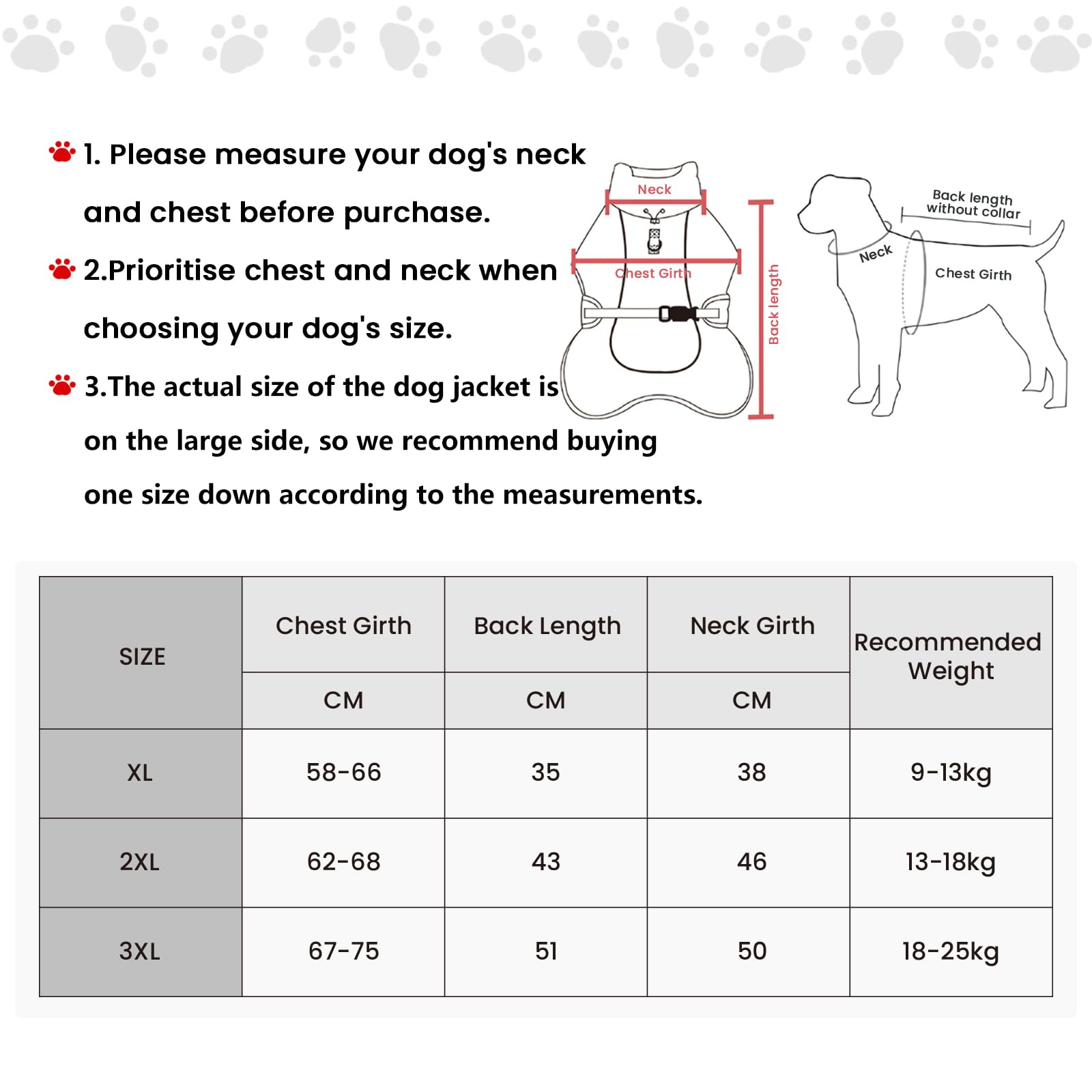 Janety Dog Coat Winter Windproof Warm Dog Jacket with Reflective Stripes - Image 2