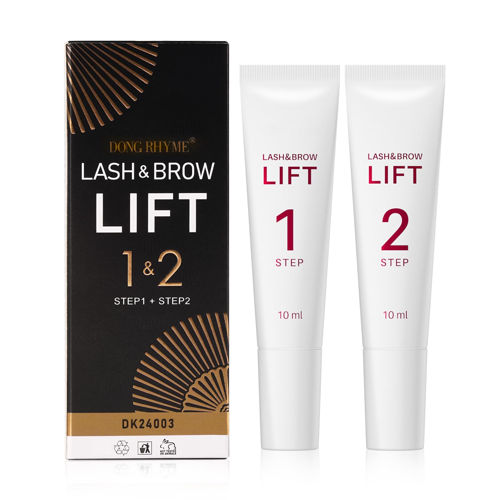 DONG RHYME 2024 Perm & Fixing Lotion Kit, Perm & Fixation Lotion Lash Lifting Set Eyelashes and Eyebrow Lifting Kit, Eyelashes & Eyebrow Perming & Fixing Kit