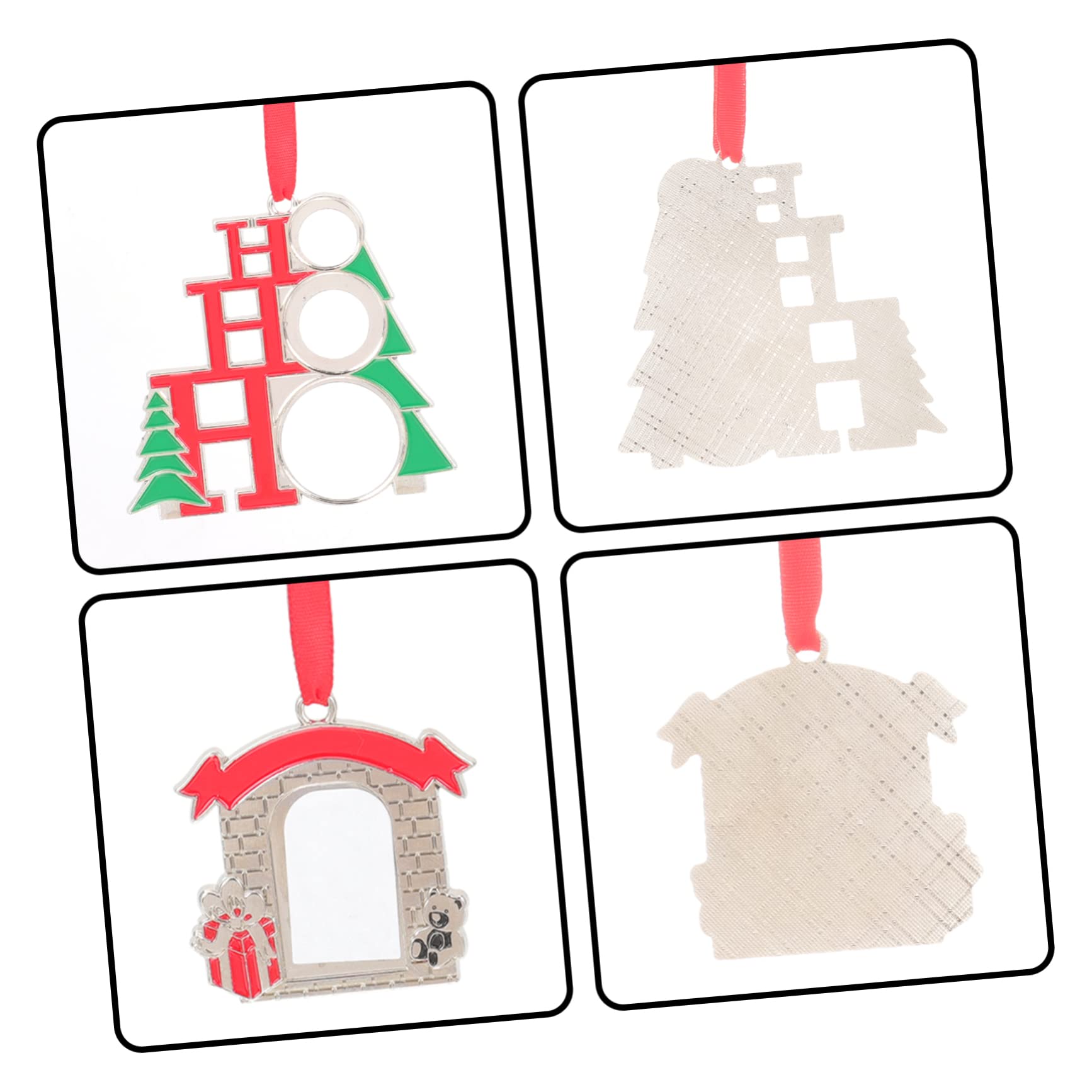 PRETYZOOM 16 STK Christbaumschmuck Weihnachtsbaum Anhänger Weihnachtsbedarf Hängende Dekoration Personalisierter Weihnachtsschmuck Weihnachts-Layout-Requisite Weihnachtsdeko Legierung