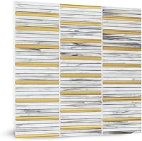 Vista 14 de Azulejo de mosaico de vidrio para salpicadero negro y gris de 12 x 12 pulgadas para salpicadero de cocina, baño y ducha