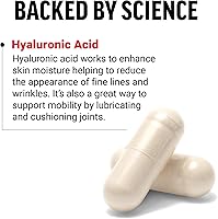 Vista 3 de Force Factor Suplementos de ácido hialurónico, cápsulas de ácido hialurónico para la salud de las articulaciones y la hidratación de la piel