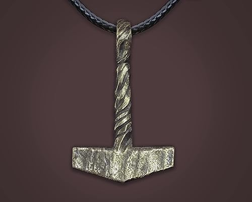 Miniatura 83 de Baldur Jewelry - Collar de martillo Thors Mjölnir - Colgante de martillo de Thor nórdico vikingo joyería vikingo - Collar Thor - Regalos Thor