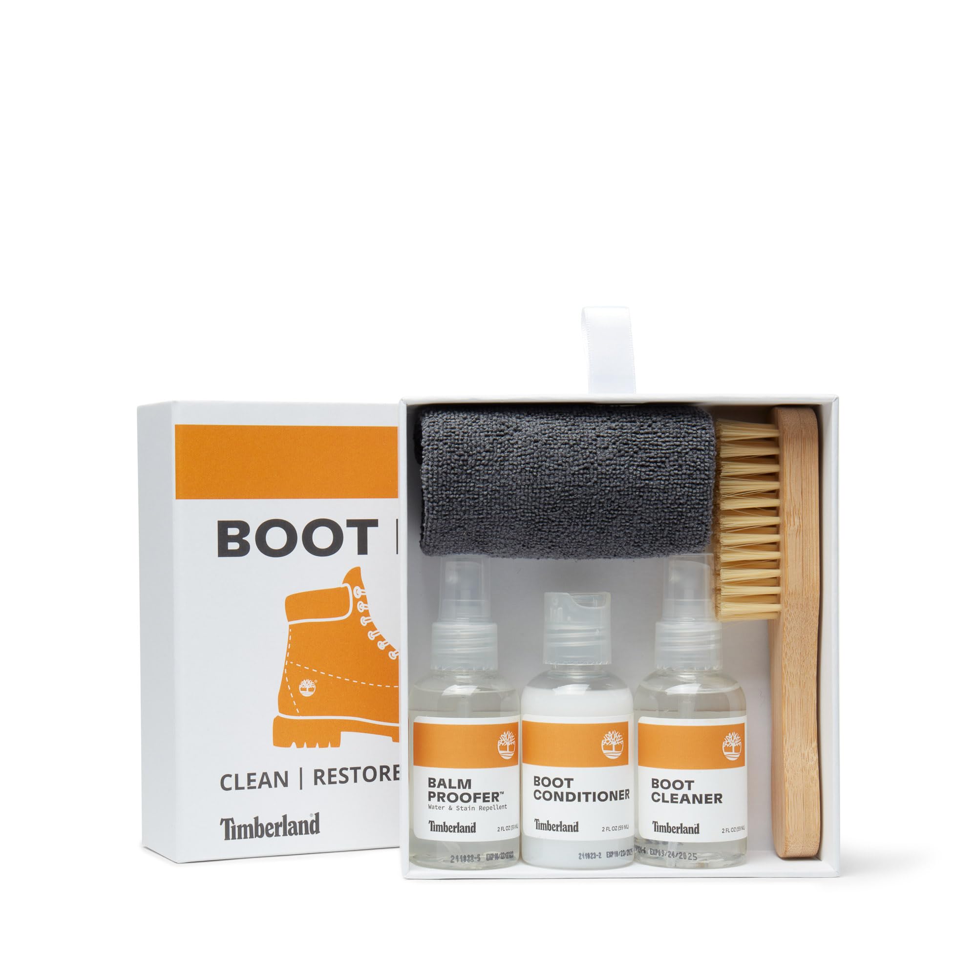 Timberland Kit de démarrage/kit de nettoyage chaussures cuir tissu nubuck/détergent,crème nourrissante, imperméabilisant, brosse, chiffon, Aucune couleur, 2 fl oz/59 ml