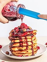 Vista 6 de Jar Spatula, Long Handle Silicone Jar Spatula Scraper for Jar Bottom of Mayo, Cool Whip, Peanut Butter, Condiments（Green/Blue）