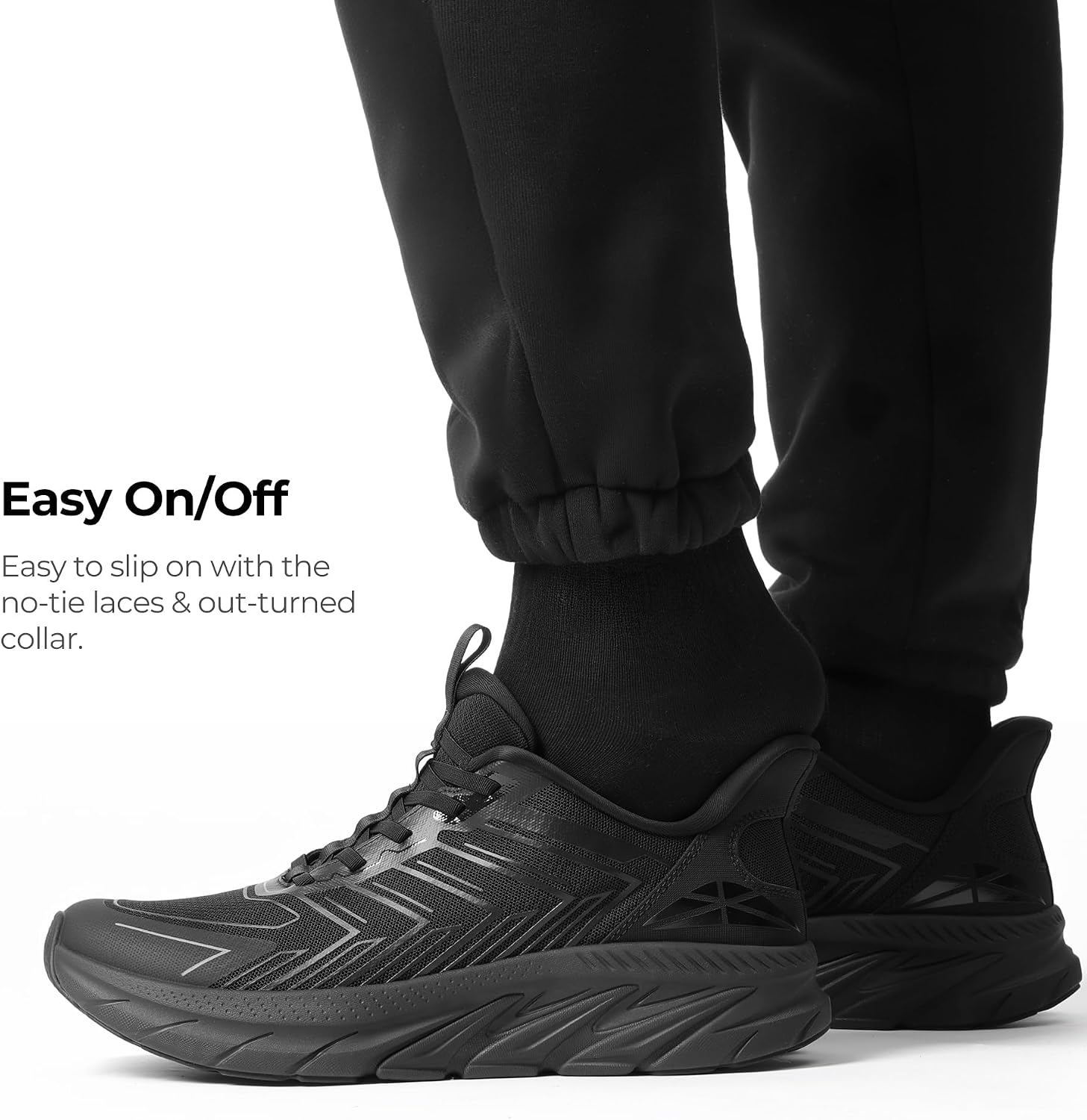 ALLSWIFIT Mens Slip On Walking Shoes Running Sneakers