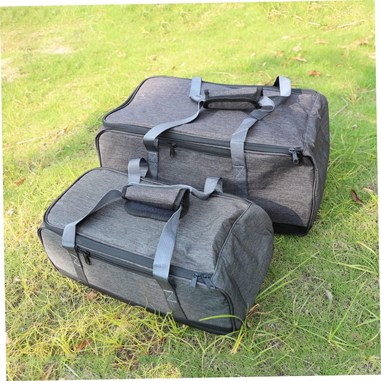 STOBAZA -in-one Camping Stove Set Pot Stove Utensil Organizer Lid Storage Box Oxford Cloth Storage Case