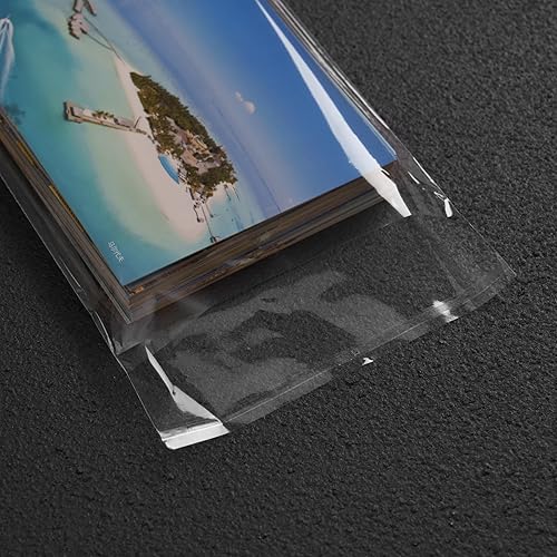 Miniatura 7 de Bolsas de celofán plano transparente de 7 x 5 pulgadas, buenas para panadería, galletas, dulces, postres con lazos de color aleatorio, 100 unidades