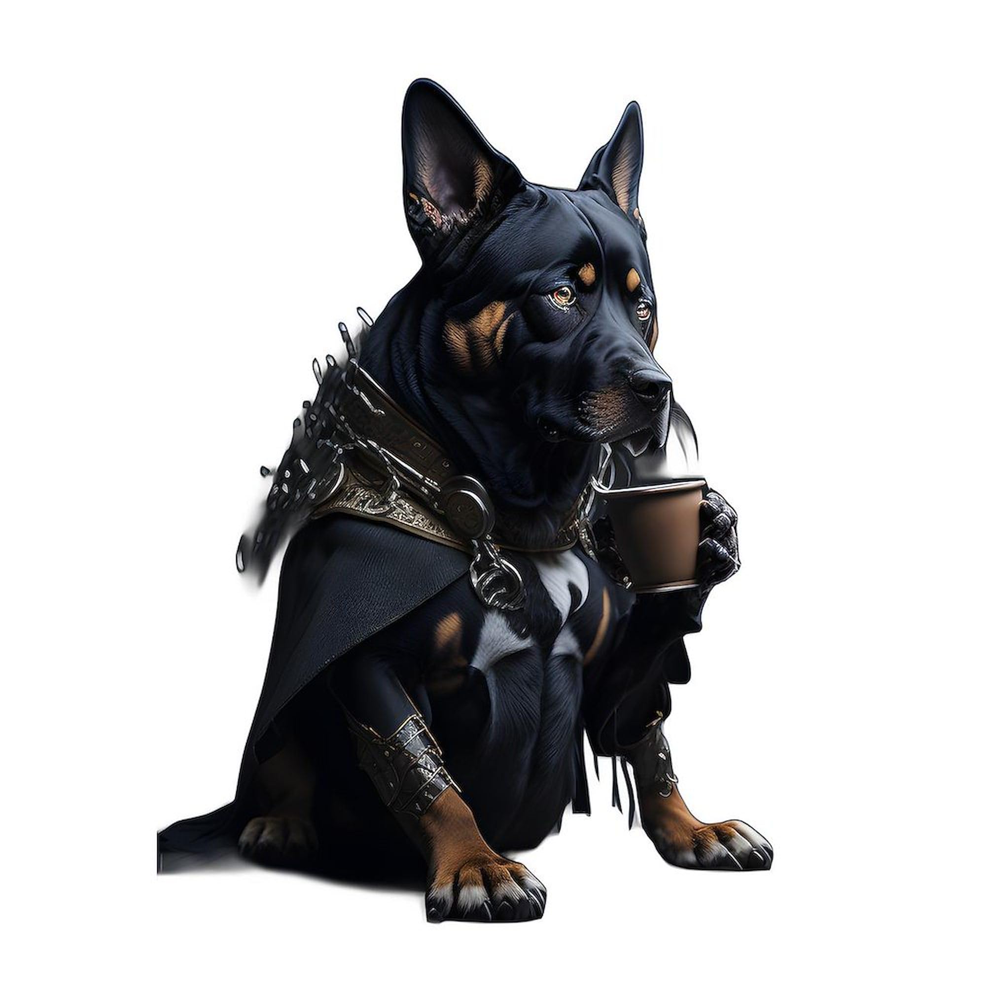 CafePress Drinking Dog 4