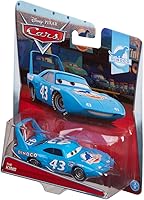 Vista 2 de Coche de juguete Cars de Disney y Pixar, El Rey, escala de 1:55