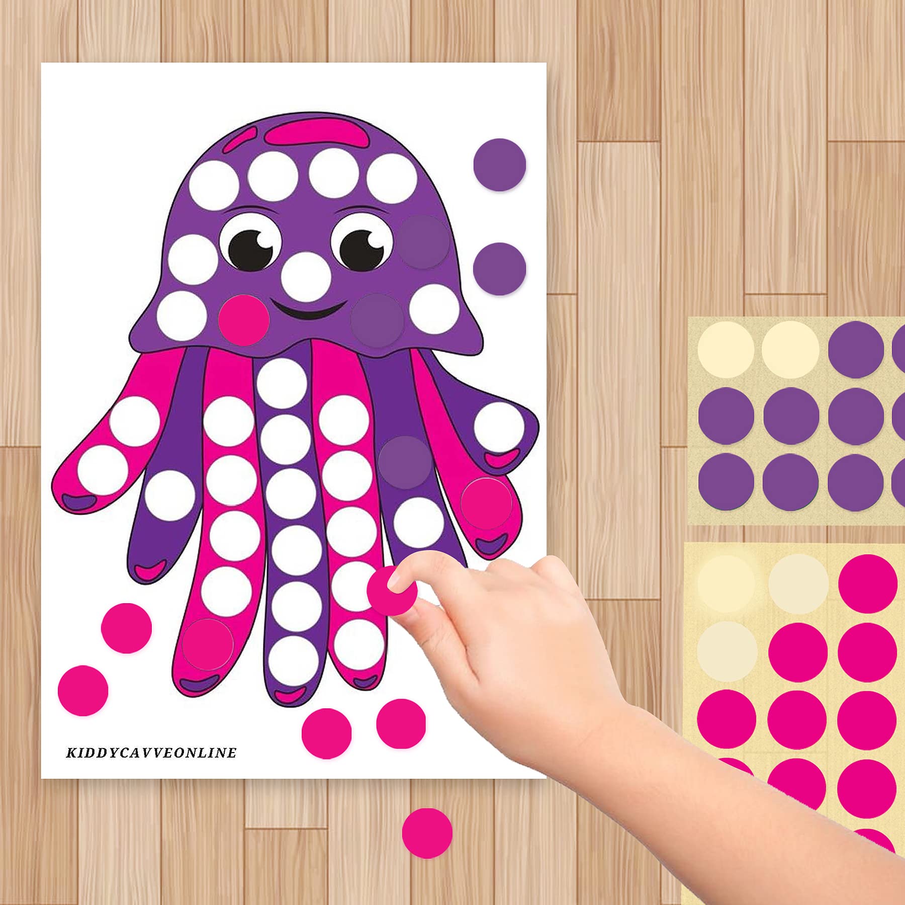 Kiddycavveonline - Bespoke Hampers 2400 Dot Stickers and 10 Sea Animals Reusable Activity Sheets Combo for Educational Learning, Engaging Fun, Play and Learn Set to Build Skill. Travel Friendly. (B0BMGWRS9T) Amazon Price History, Amazon Price Tracker