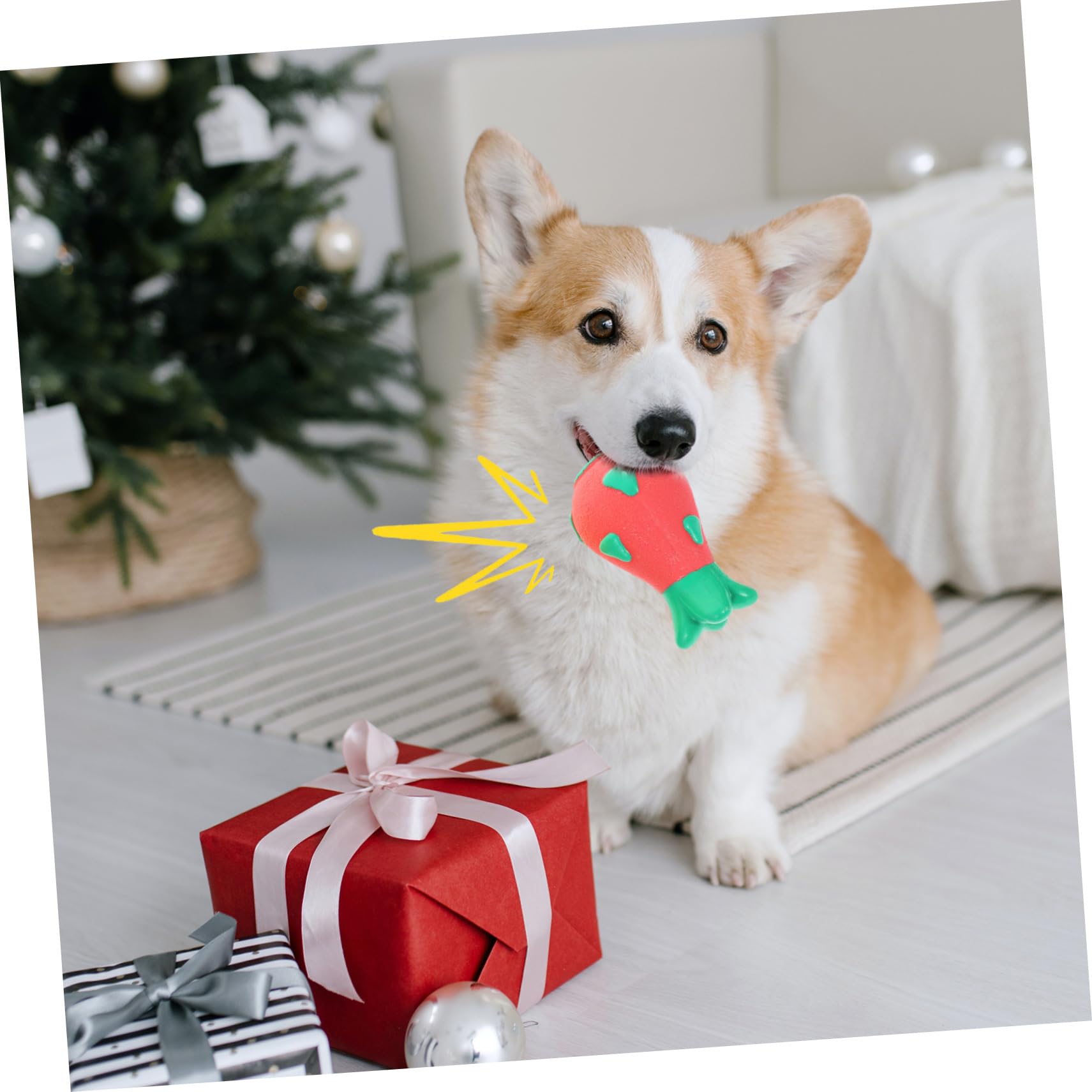 Housoutil Peluche 8 Piezas Juguetes para Masticar Mascotas Accesorios para Cachorros para Perros pequeños Juguete Molar Resistente a mordeduras Juguetes para Perros pequeños emulsión