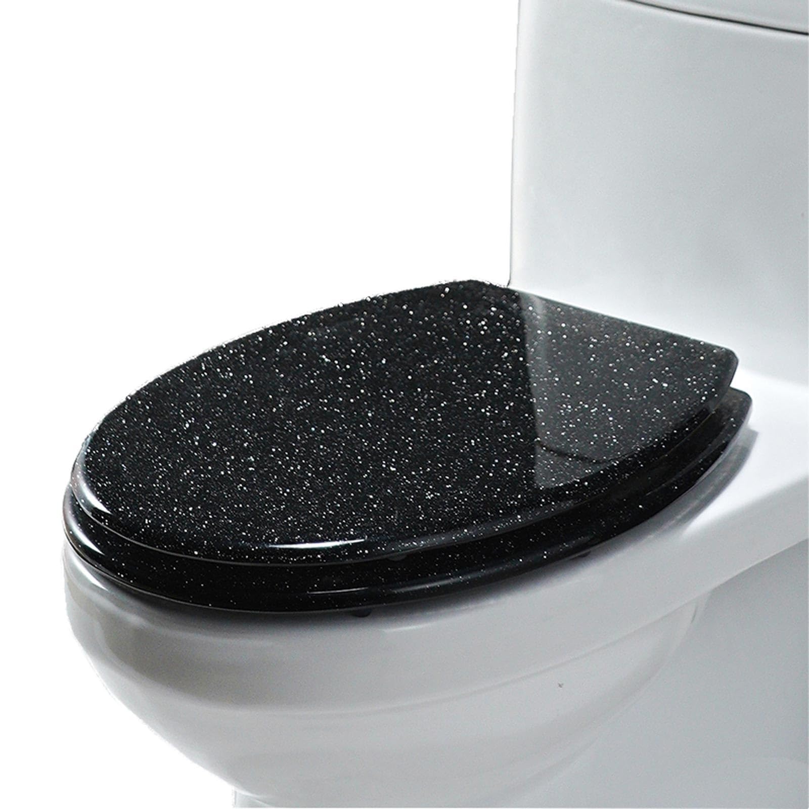 Soft Close Close Toilet seat, Quick Release Hinges, 360 Adjust, Easy Install Clean, Adjustable, Lightweight, Durable, Portable, User-Friendly, Compact Durable Construction, Standard