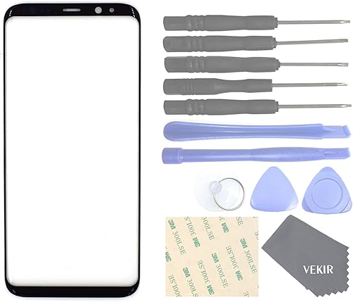 VEKIR Glass Repair Screen for Samsung Galaxy S8 BLACK VEKIR Glass Repair Screen for Samsung Galaxy S8 BLACK