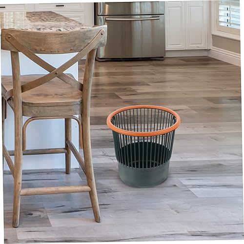 Miniatura 3 de Cabilock Botes de basura para adornos de oficina, contenedor de basura, basurero de baño, cubo de basura simple, cesta de basura, cubo de basura de