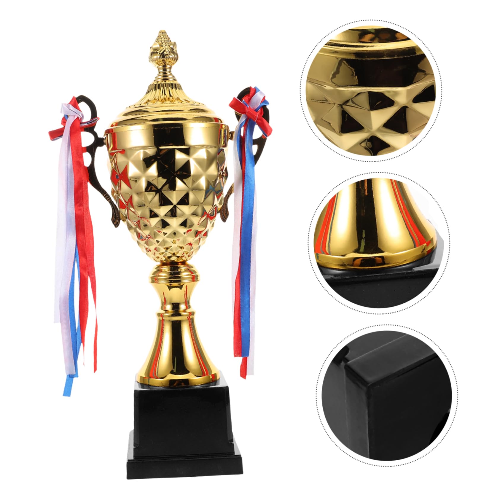 ibasenice Metalltrophäe Für Sportwettbewerbe Pokal Für Auszeichnungen Turniere Und Mannschaften Goldene Trophäe Für Preisverleihungen Und Sportereignisse
