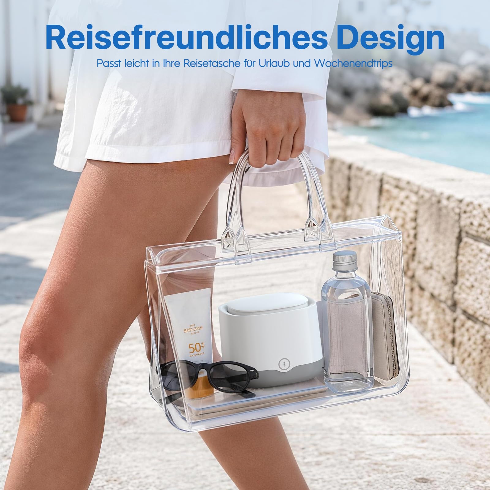 Ultraschallreiniger für Zahnschienen und Prothesen 200ML (Weiß)
