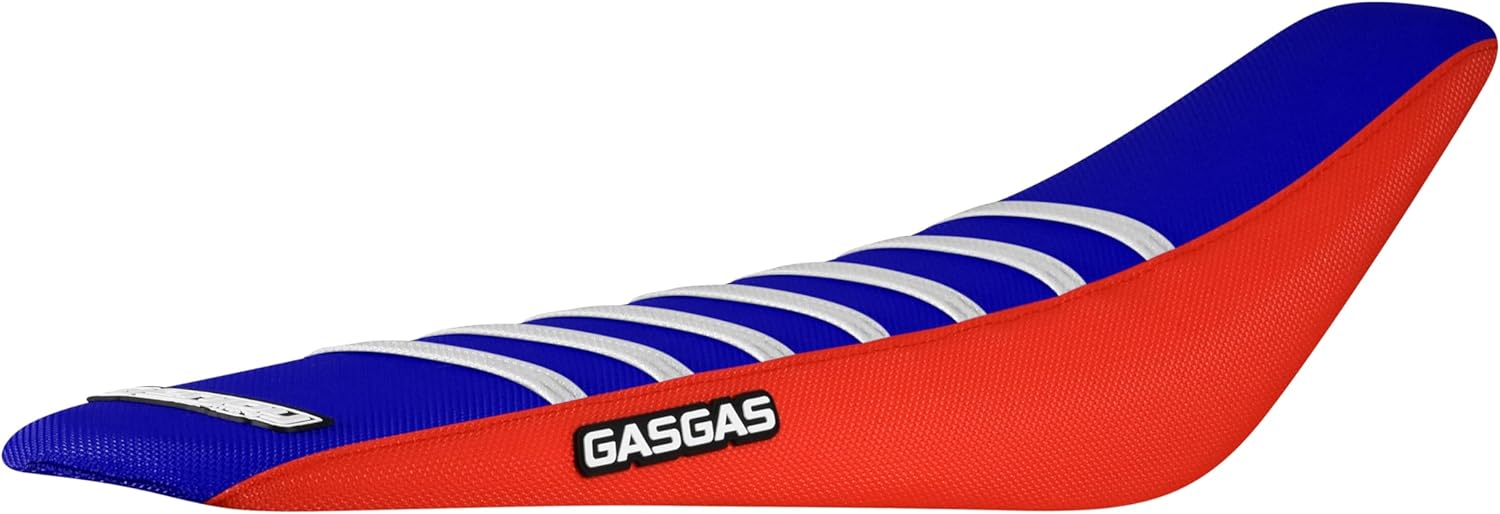 Enjoy Mfg Seat Cover - Compatible with Gasgas 2021-2022 Gas Gas - Part #173 (All RED/RED Ribs Logo)
