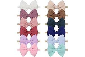 Soft and Comfortable Purple Baby Bow Headbands