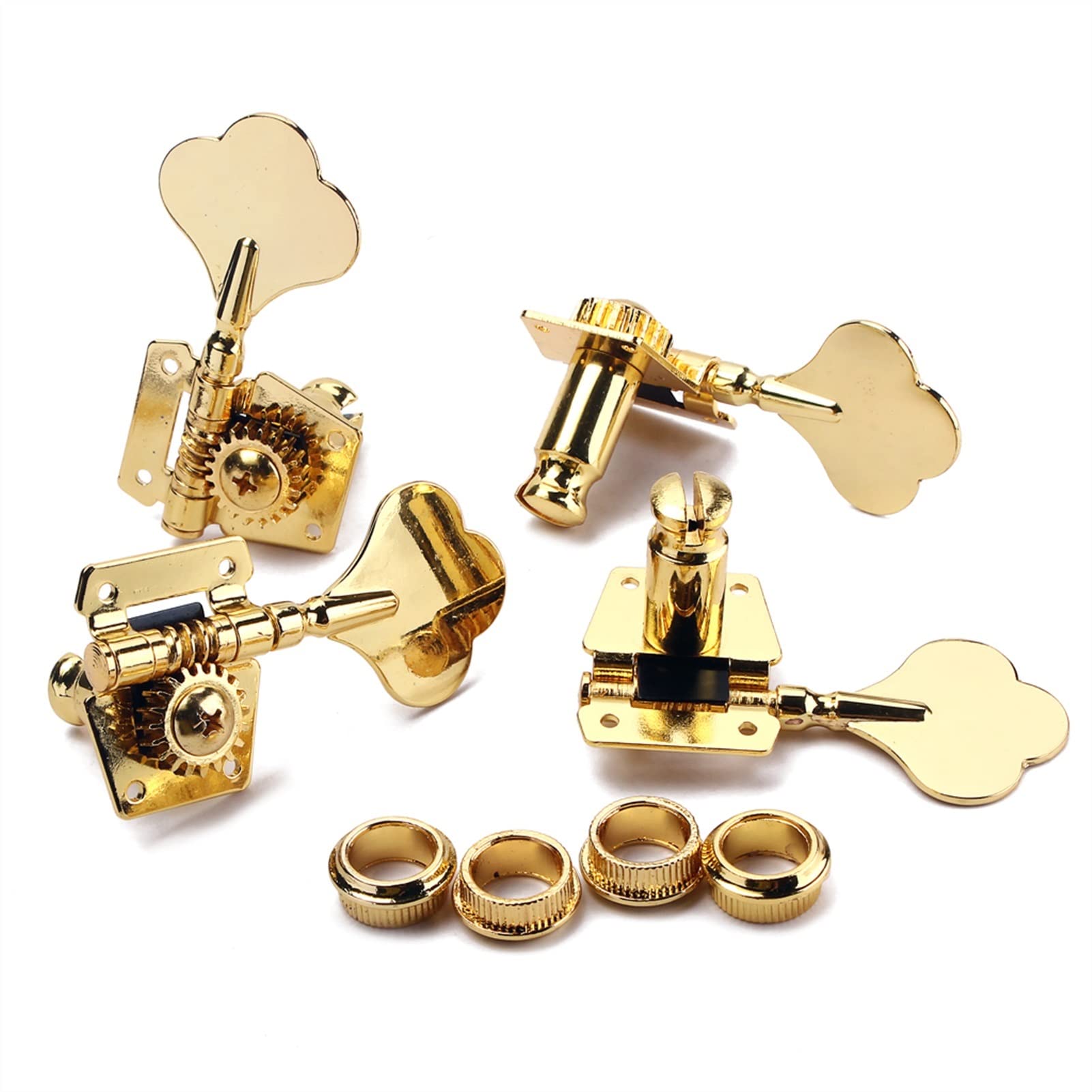 Cheville d'accord corde guitare Heavy Duty 4 pcs ouvert Tuner Droite Tuner Tuning PEG pour guitare de basse électrique