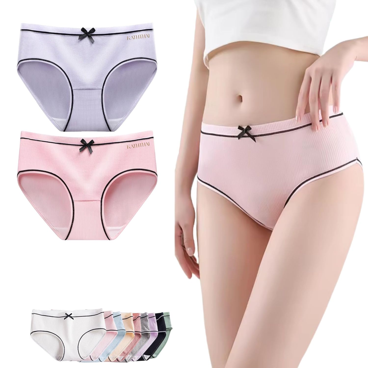 Anti Bacterial Super Combed Cotton Panty for Women Hipster, Moisture Wicking Soft & Breathable Underwear Panties (Free Size)(Waist:26 to 34Inch) Anti Bacterial Super Combed Cotton Panty for Women Hipster, Moisture Wicking Soft & Breathable Underwear Panties (Free Size)(Waist:26 to 34Inch)