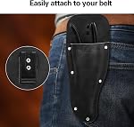 Housolution Gaine de préhension, Premium PU Couverture de protection de l'étui en cuir pour jardinage Ciseaux de taille - noir