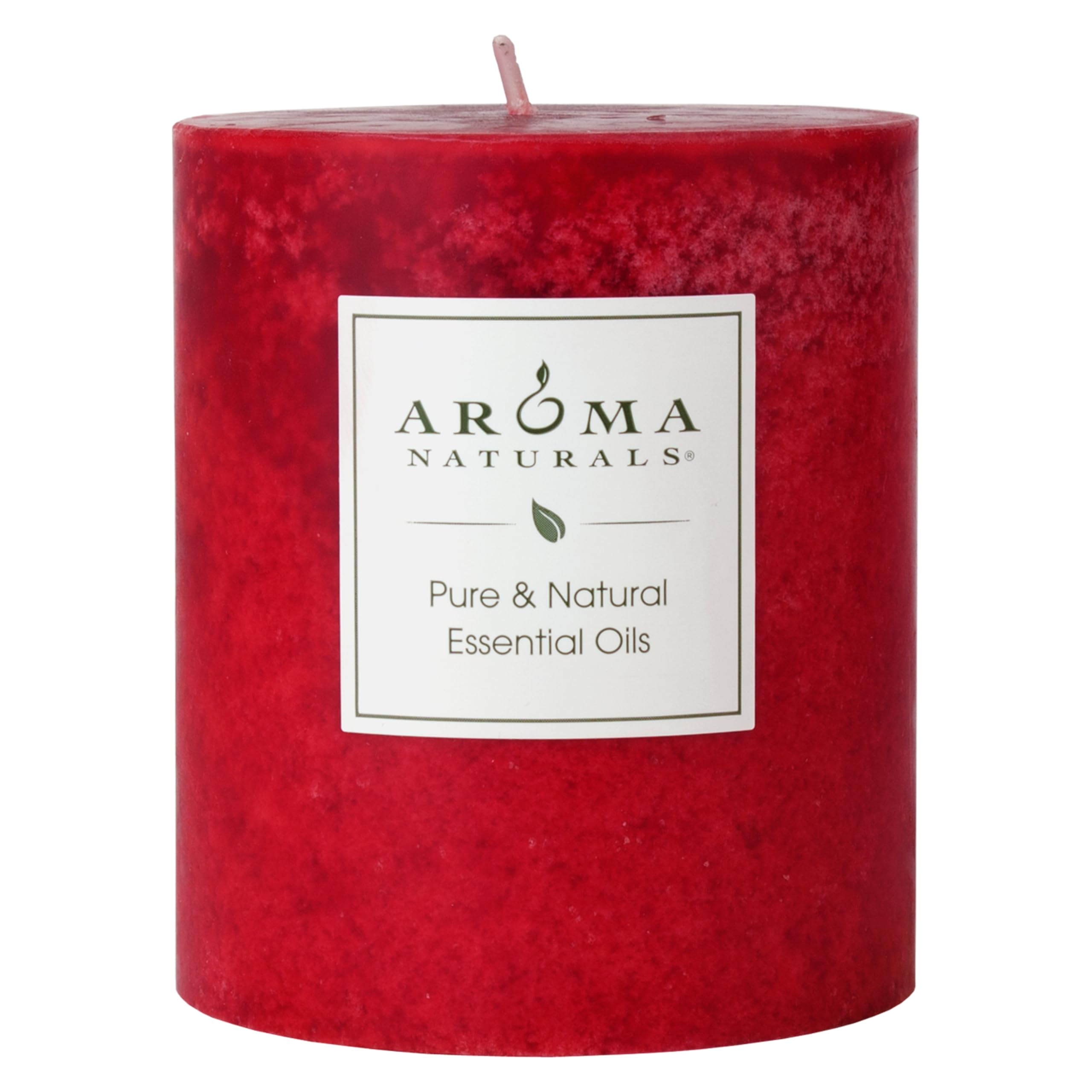 Photo 1 of Aroma Naturals Holiday Orange Pillar Candle, 3" x 3.5"