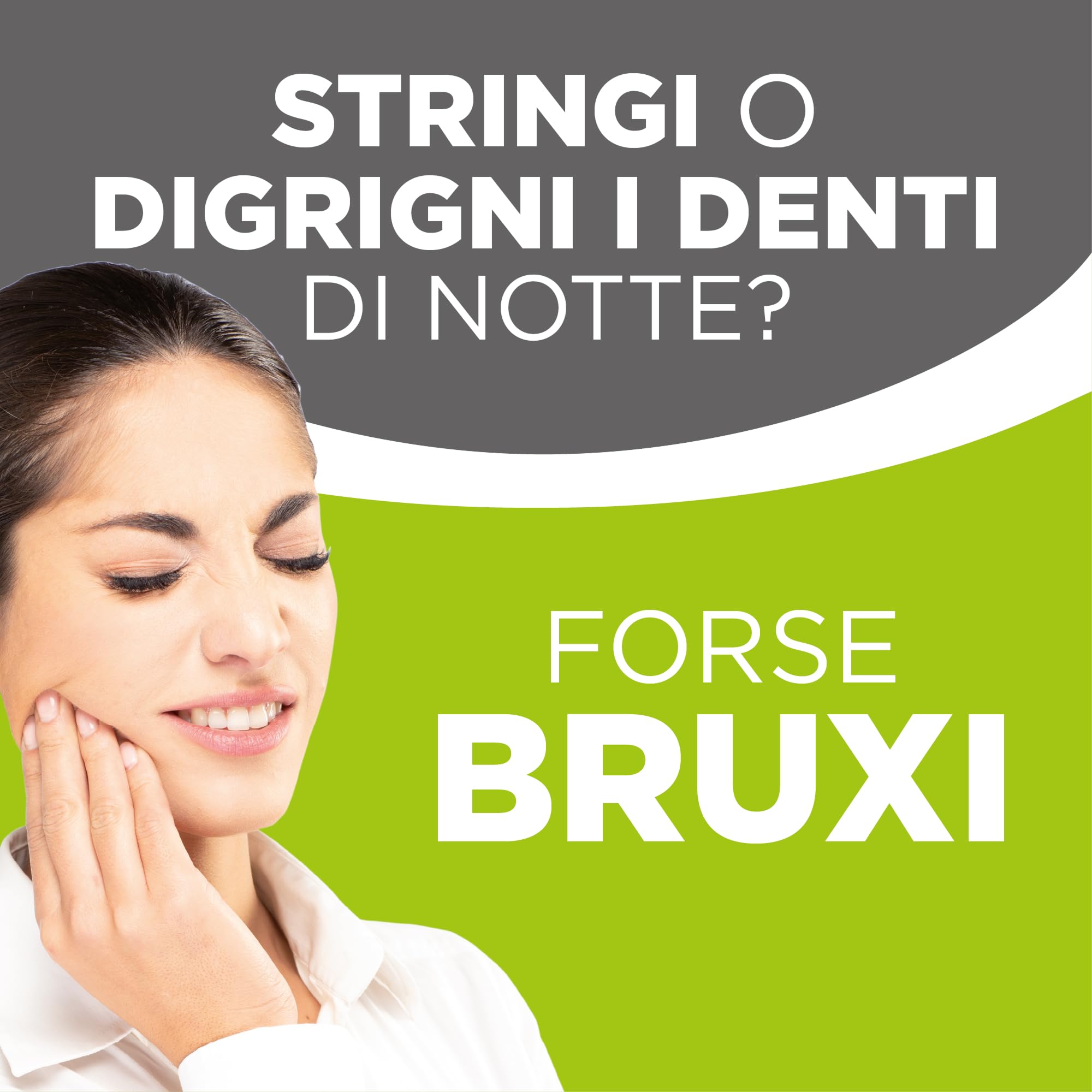 Bite Dentale Modellante da Notte, Arcata Superiore, Colore Trasparente