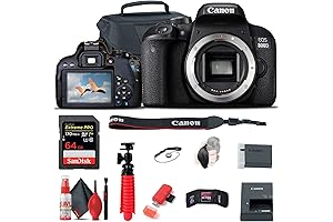 Canon EOS Rebel T7i DSLR Camera (Body Only) with Enhanced Features and Budget-Friendly Accessories