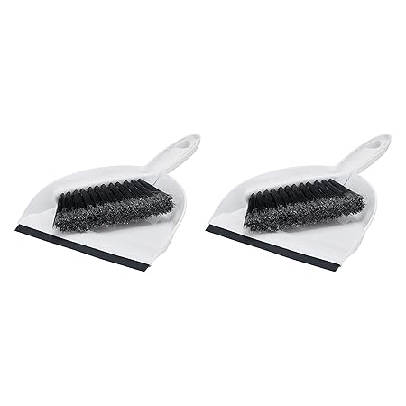 AmazonCommercial Mini Brush and Dustpan Set - 2-Pack