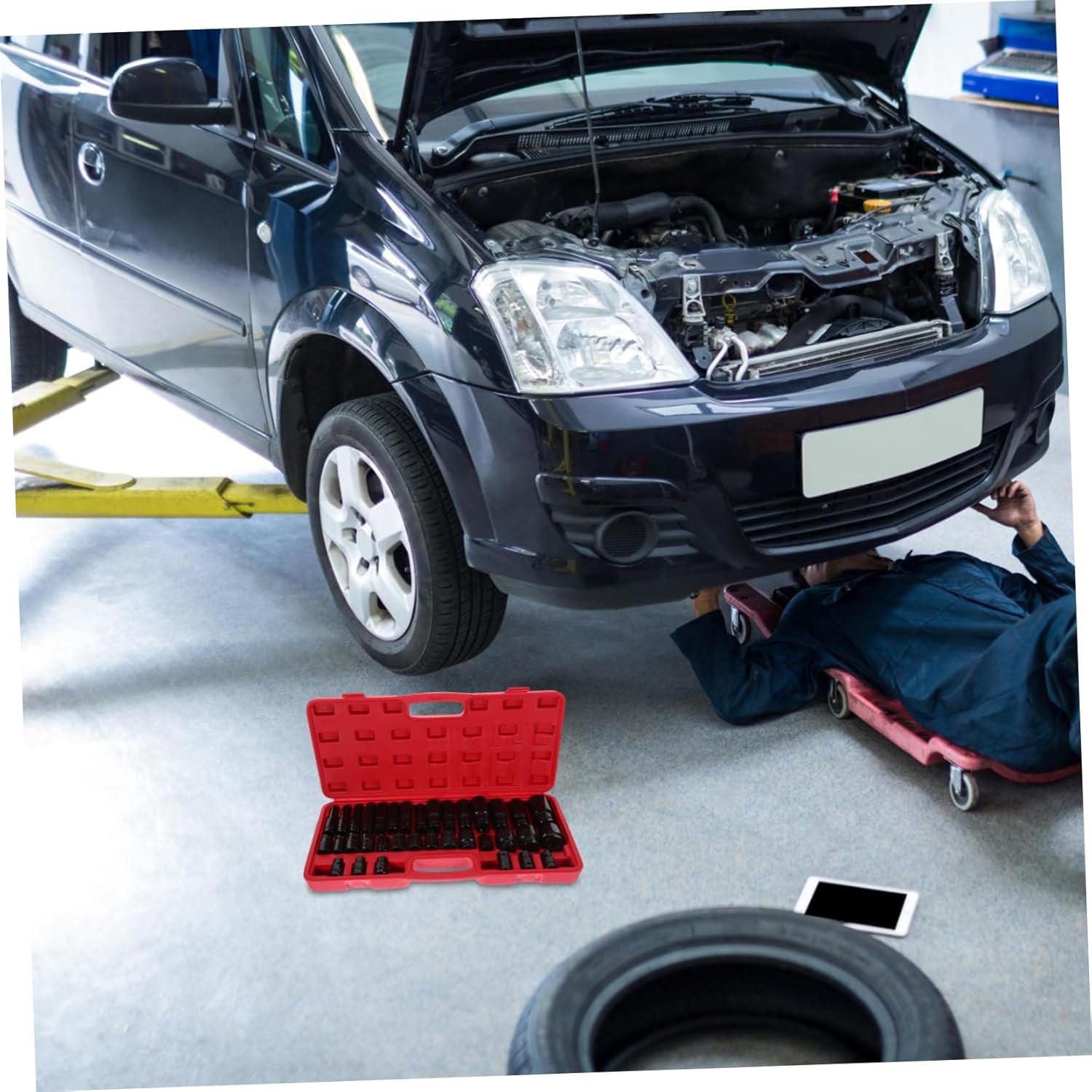 1 Set Sturdy Socket Electric Screwdriver Bit Bit Replacement for Tight Spaces Convenient Storage and Transport