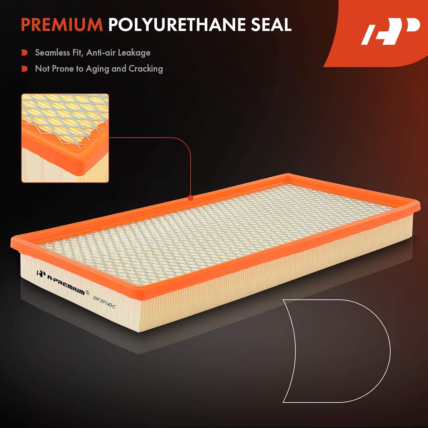 A-Premium 2-PC Engine Air Filter Compatible with Chevrolet Blazer, C1500, C2500, C3500, Camaro, Corvette, Tahoe & Savana 1500, 2500, 3500, Yukon & Pontiac Firebird, 1994-2004, Replace# 25042562