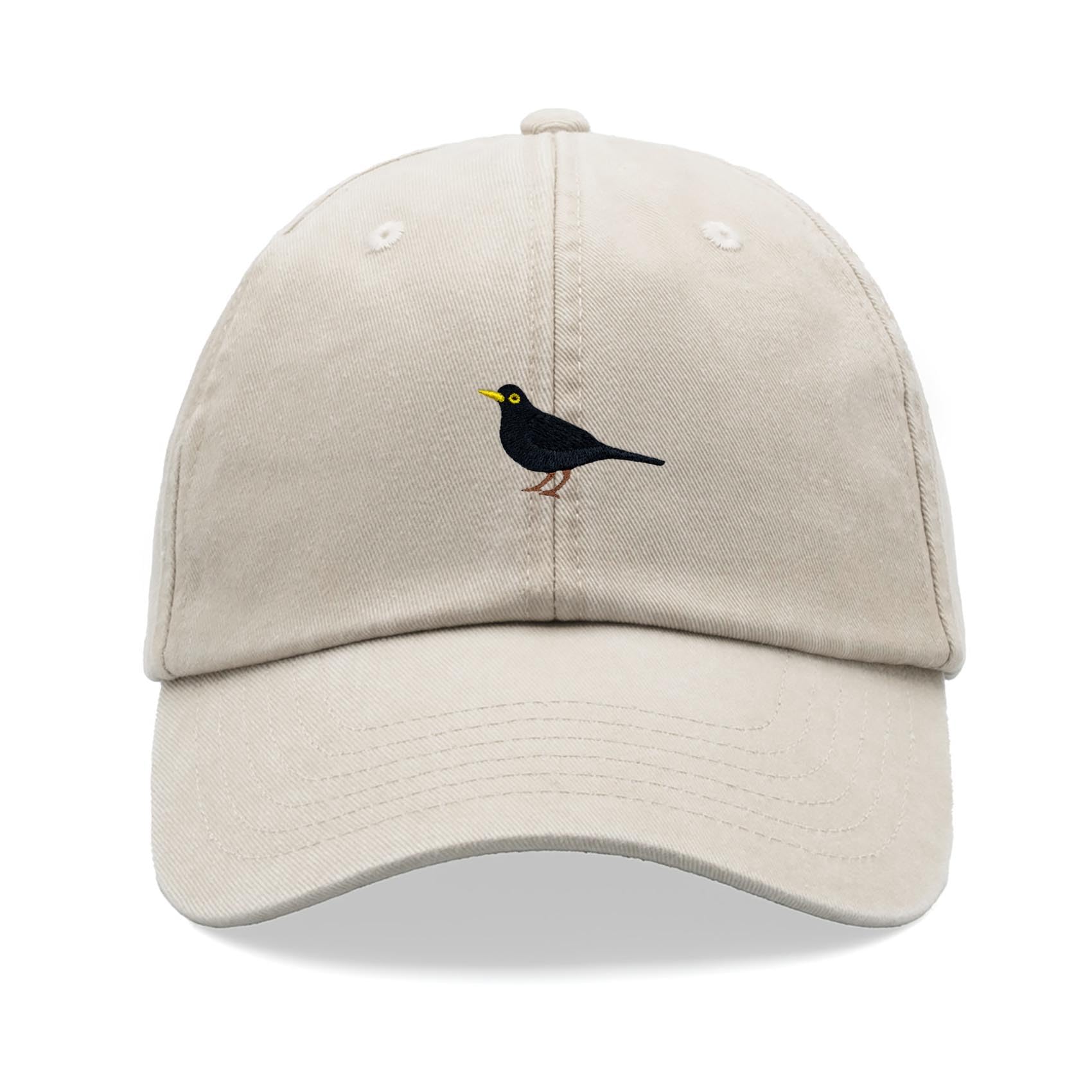 Cap Base Unisex Stone Blackbird Baseball Cap Vintage Washed Dad Hat Adjustable